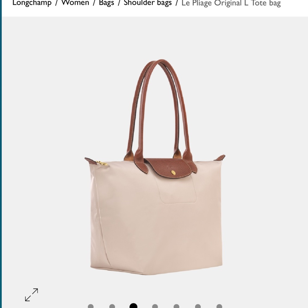 Longchamp Le Pliage Large Original Tote Bag - Color is Paper